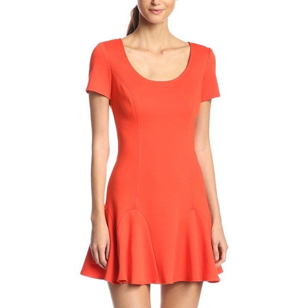TRINA TURK Faith Ponte Flared Dress S